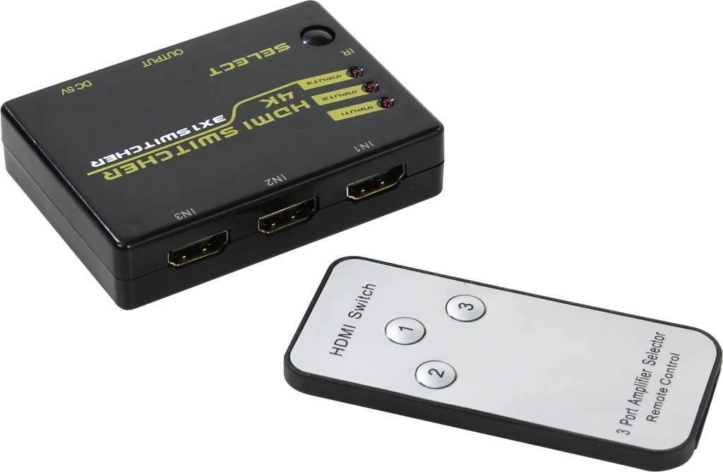   Orient [HS0301H] HDMI Switcher (3in - > 1out, 1.4, )