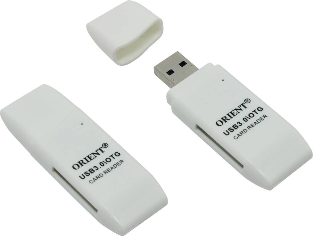   Orient [CR-018W] USB3.0 SD/microSD OTG Card Reader/Writer