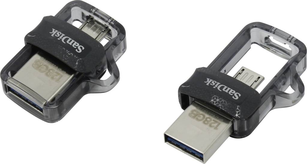   USB3.0/USB micro-B OTG 128Gb SanDisk Ultra Dual Drive m3.0 [SDDD3-128G-G46] (RTL)