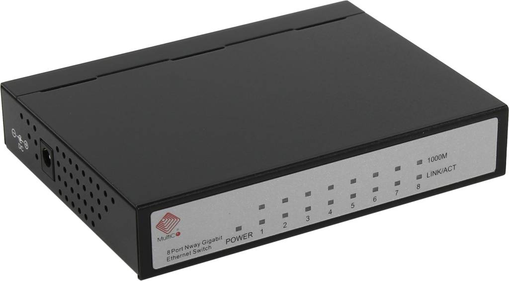    8-. MultiCo [EW-2008] Gigabit E-net Switch (8UTP 10/100/1000Mbps)