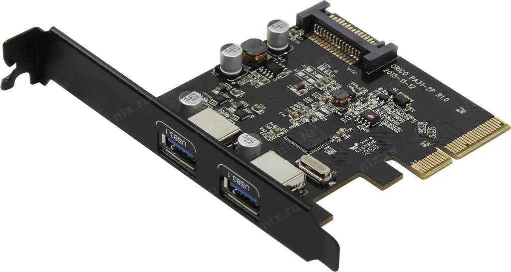   PCI-Ex1 USB3.1, 2 port-ext Orico [PA31-2P] (RTL)
