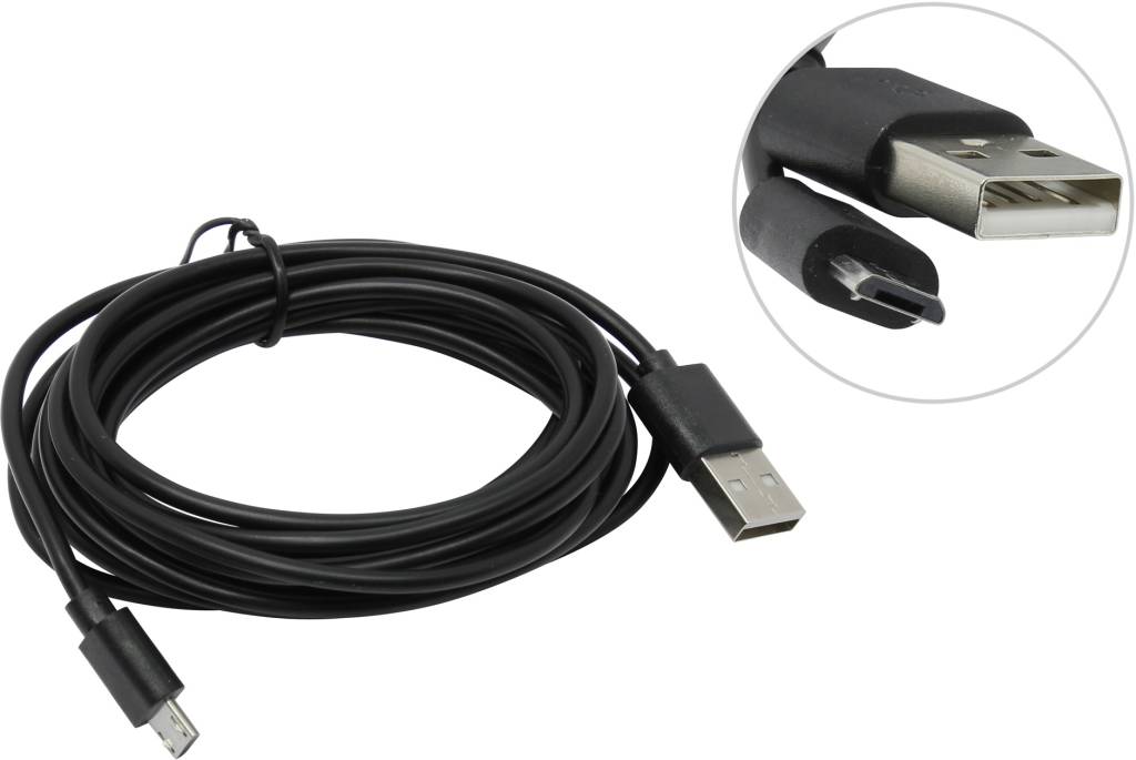   USB 2.0 AM-- >micro-B 3.0 (Black) Defender [87469]