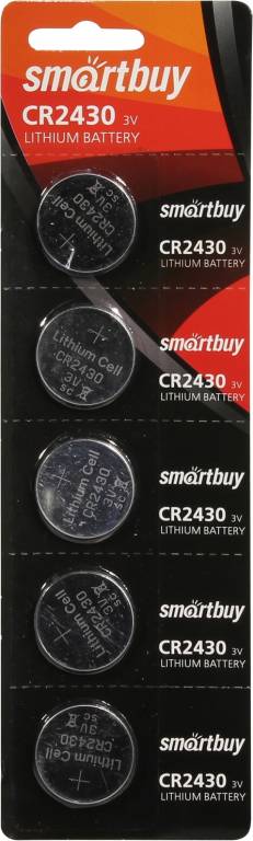  .  Smartbuy SBBL-2430-5B CR2430 (Li, 3V) [. 5 ]