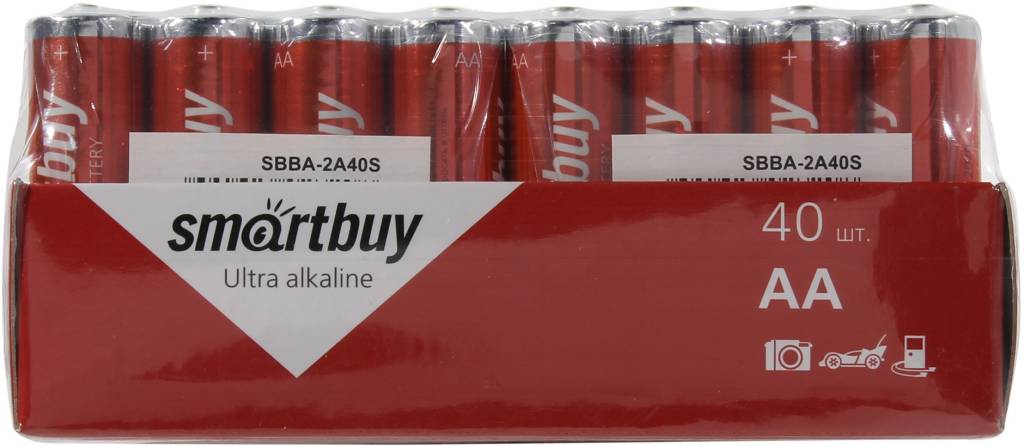  .  Smartbuy SBBA-2A40S, SizeAA, 1.5V,  (alkaline) [. 40 ]