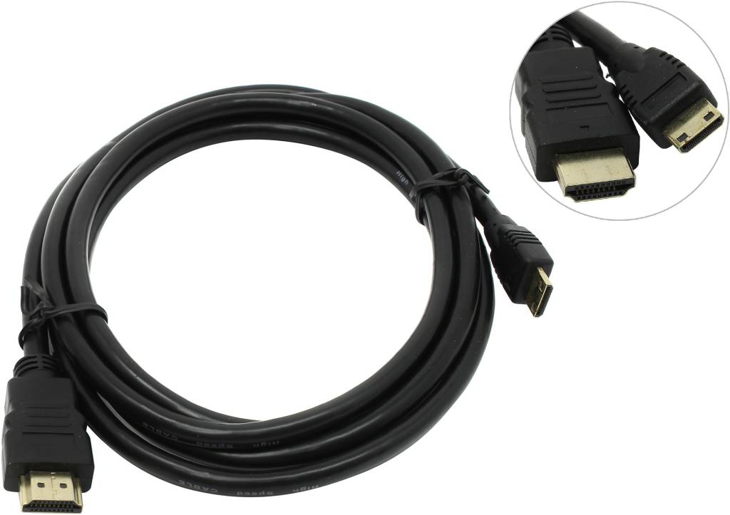 купить Кабель HDMI to miniHDMI (19M -19M)  1.8м ver.1.4 Exegate [EX257911RUS]