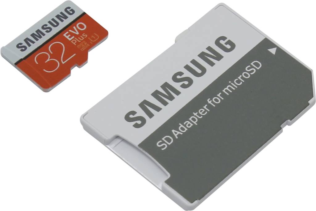    microSDHC 32Gb Samsung EVO Plus [MB-MC32GA/RU] Class10 UHS-I U1+microSD-- >SD