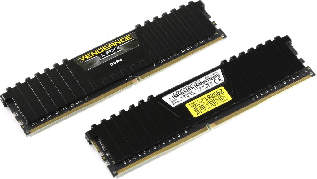    DDR4 DIMM  8Gb PC-17000 Corsair Vengeance LPX [CMK8GX4M2A2133C13] KIT 2*4Gb