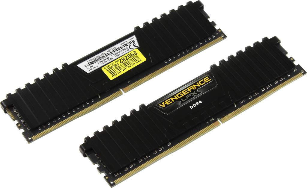    DDR4 DIMM  8Gb PC-19200 Corsair Vengeance LPX [CMK8GX4M2A2400C16] KIT 2*4Gb