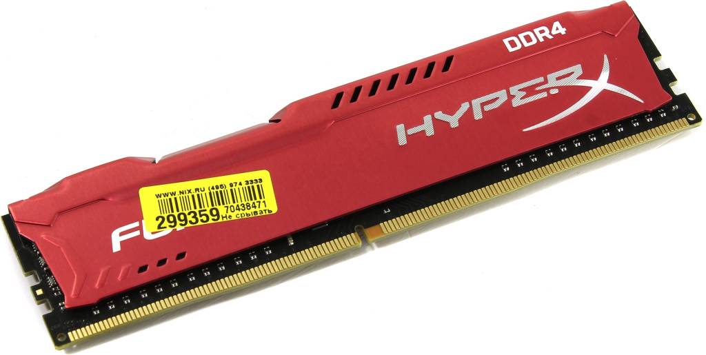    DDR4 DIMM  8Gb PC-19200 Kingston HyperX Fury [HX424C15FR2/8] CL15