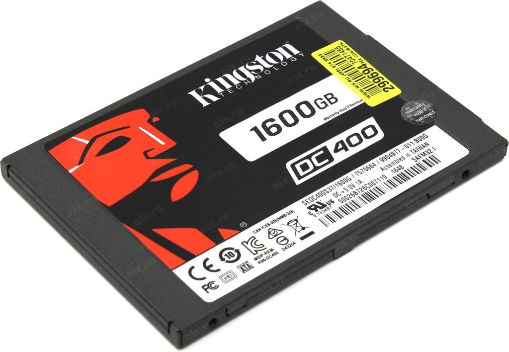   SSD 1.6 Tb SATA-III Kingston DC400 [SEDC400S37/1600G] 2.5 MLC