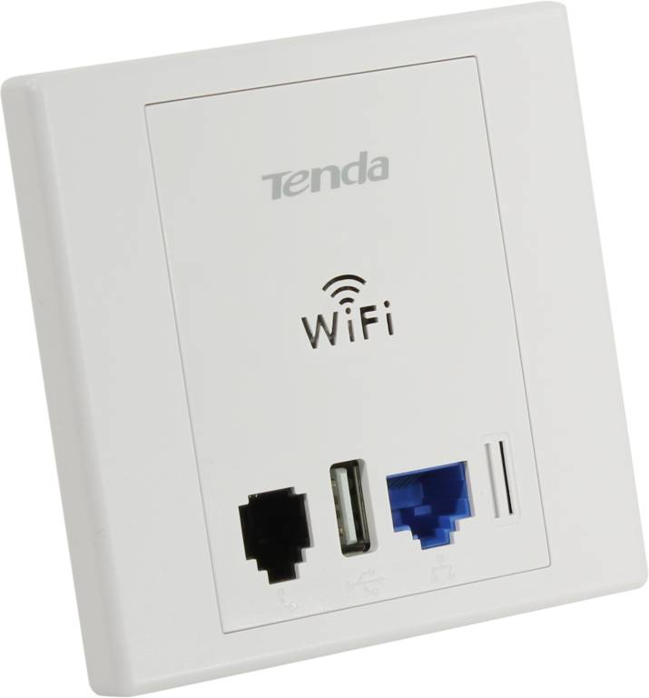 купить Точка доступа TENDA[W6]Wireless PoE Access Point(2UTP 10/100Mbps,1RJ11,802.11b/g/n,USB,300Mbps,2x3dB