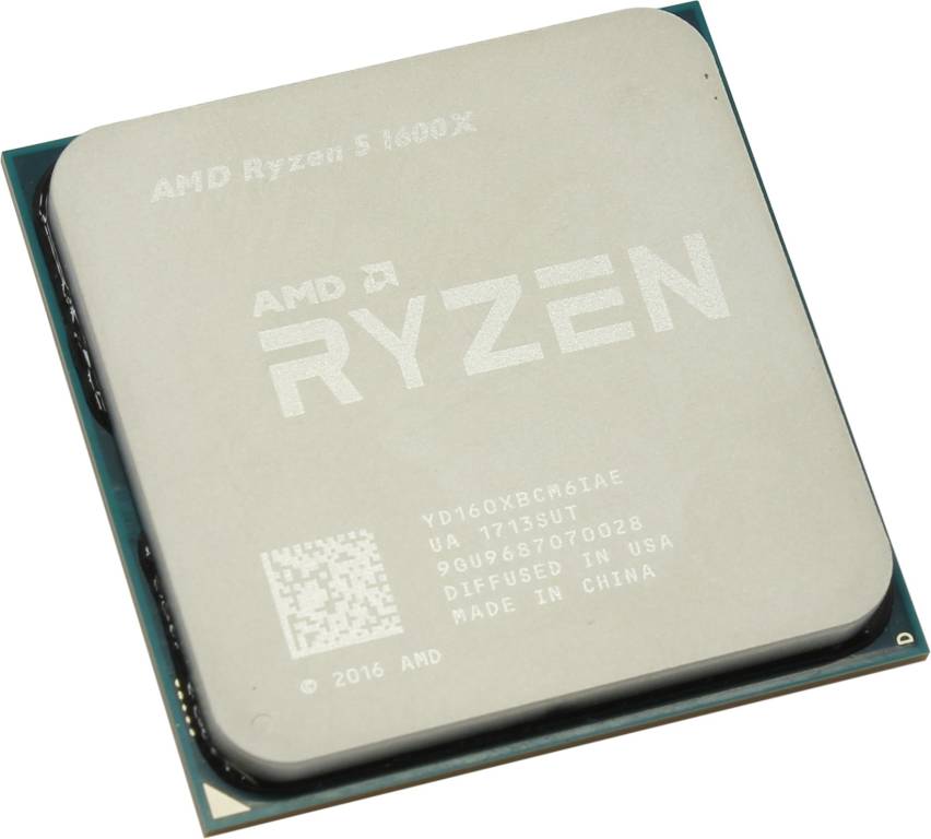   AMD Ryzen 5 1600X (YD160XB) 3.6 GHz/6core/3+16Mb/95W Socket AM4