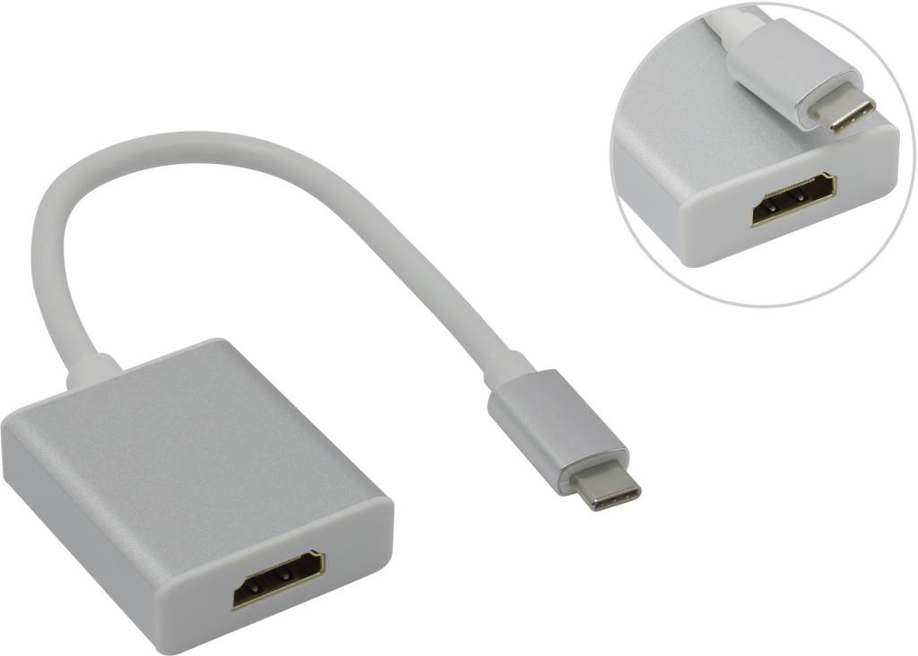  - USB-C - > HDMI 19F Greenconnect [GL-UTC2HD]