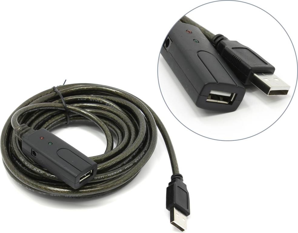    USB 2.0-repeater A-- >A  5.0 () Greenconnect [GCR-UEC3M2-BD2S-5.0m]