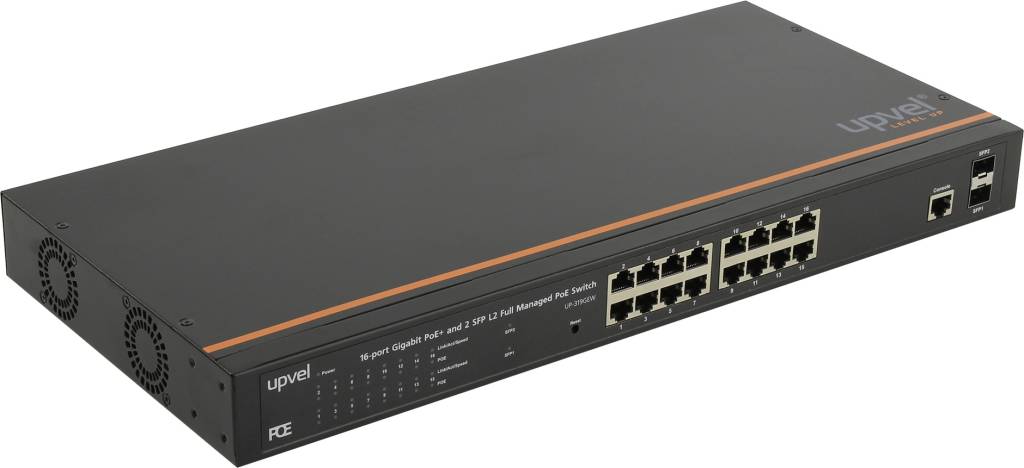  UPVEL[UP-319GEW]16-port Gigabit Ethernet PoE+Switch(16UTP 10/100/1000Mbps PoE++2 SFP)