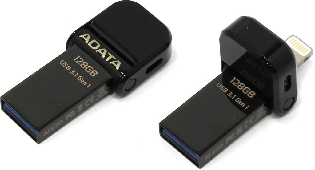   USB3.1/Lightning 128Gb ADATA AI920 [AAI920-128G-CBK]