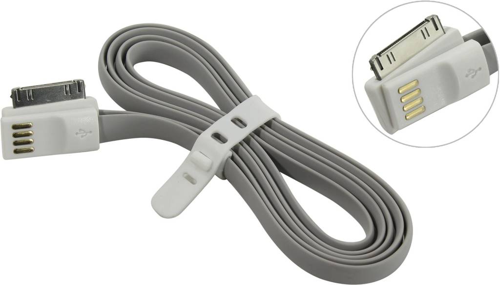   USB -- > Apple 30-pin 1.2.0 Smartbuy [iK-412m grey]
