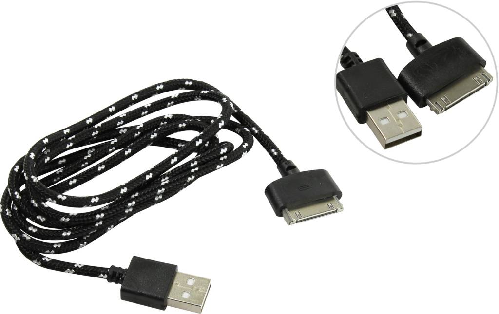   USB -- > Apple 30-pin 1.2.0 Smartbuy [iK-412n black]