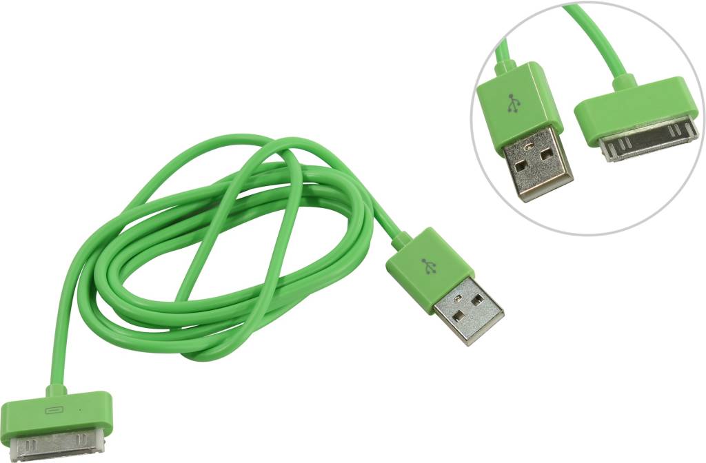   USB -- > Apple 30-pin 1.2.0 Smartbuy [iK-412c green]