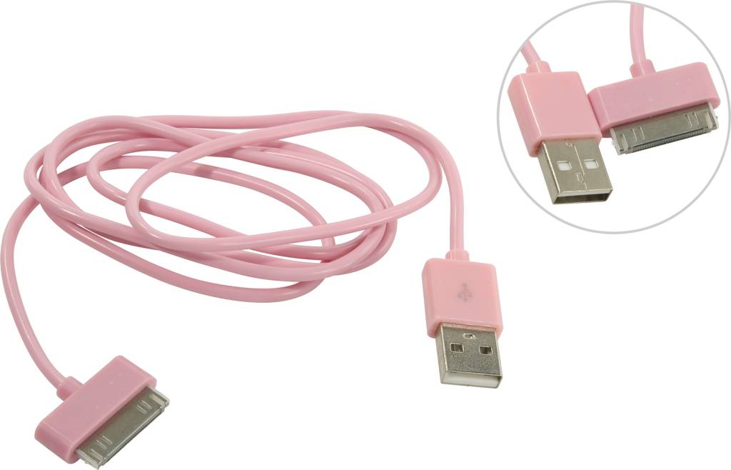   USB -- > Apple 30-pin 1.2.0 Smartbuy [iK-412c pink]