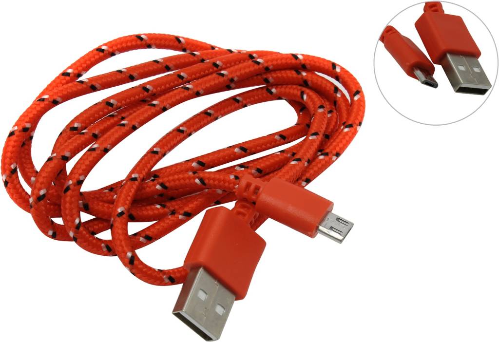   USB A-- >micro-B 1.2.0 Smartbuy [iK-12n red]