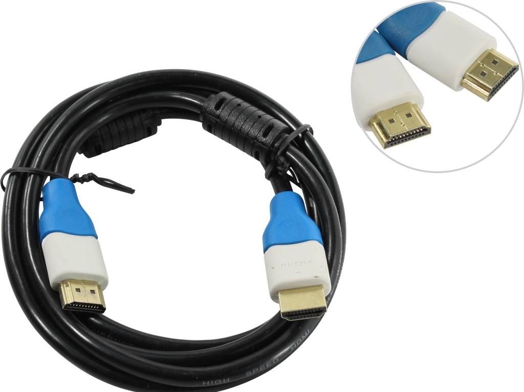 купить Кабель HDMI to HDMI (19M -19M)  1.5м (2 фильтра) Smartbuy [K316]