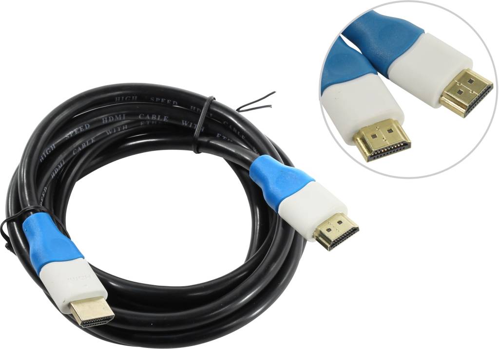 купить Кабель HDMI to HDMI (19M -19M)  2.0м v2.0 Smartbuy [K421]