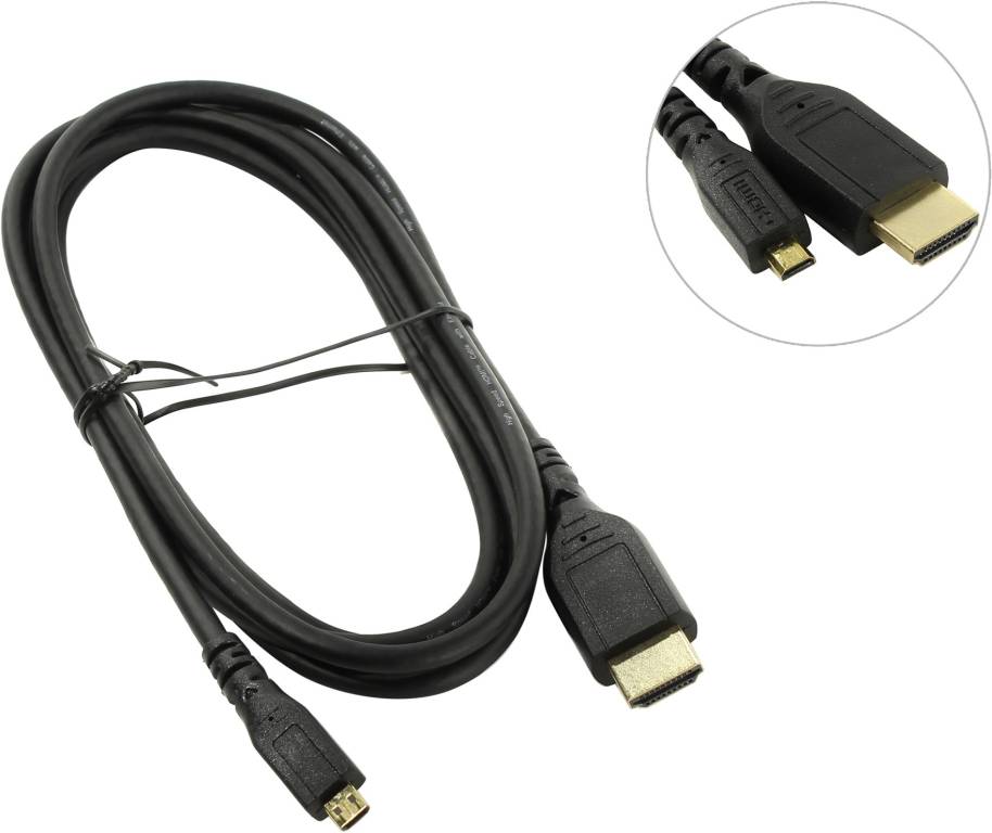 купить Кабель HDMI to microHDMI (19M -19M)  1.8м Smartbuy [K318]