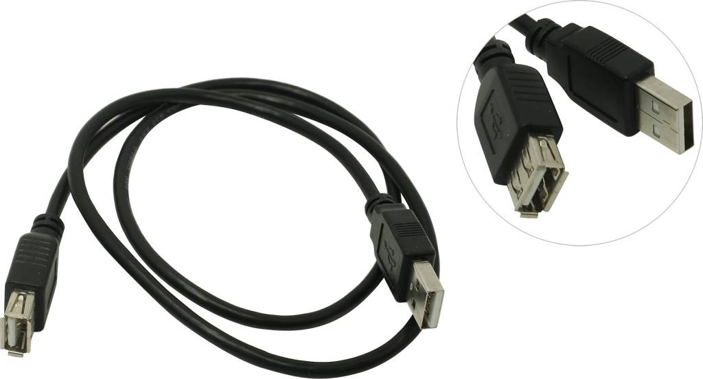    USB2.0 AM-- >AF 0.75 Greenconnection [GCR-UEC3M-BB2S-0.75m]