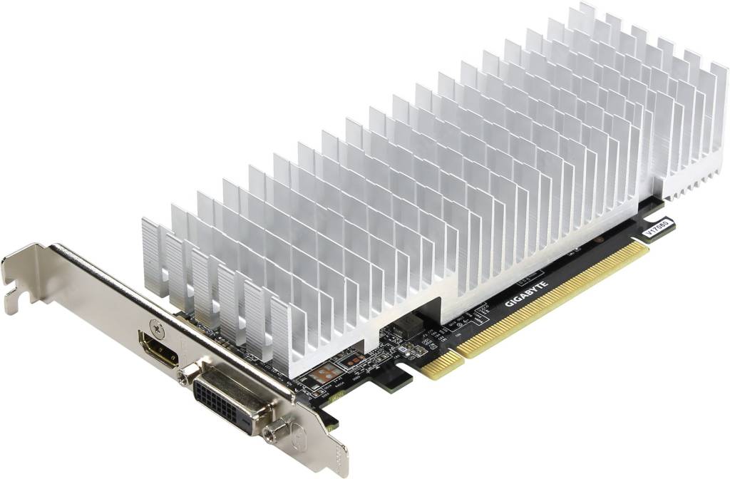 купить Видеоадаптер PCI-E 2Gb DDR5 GIGABYTE GV-N1030SL-2GL (RTL) DVI+HDMI [GeForce GT1030]