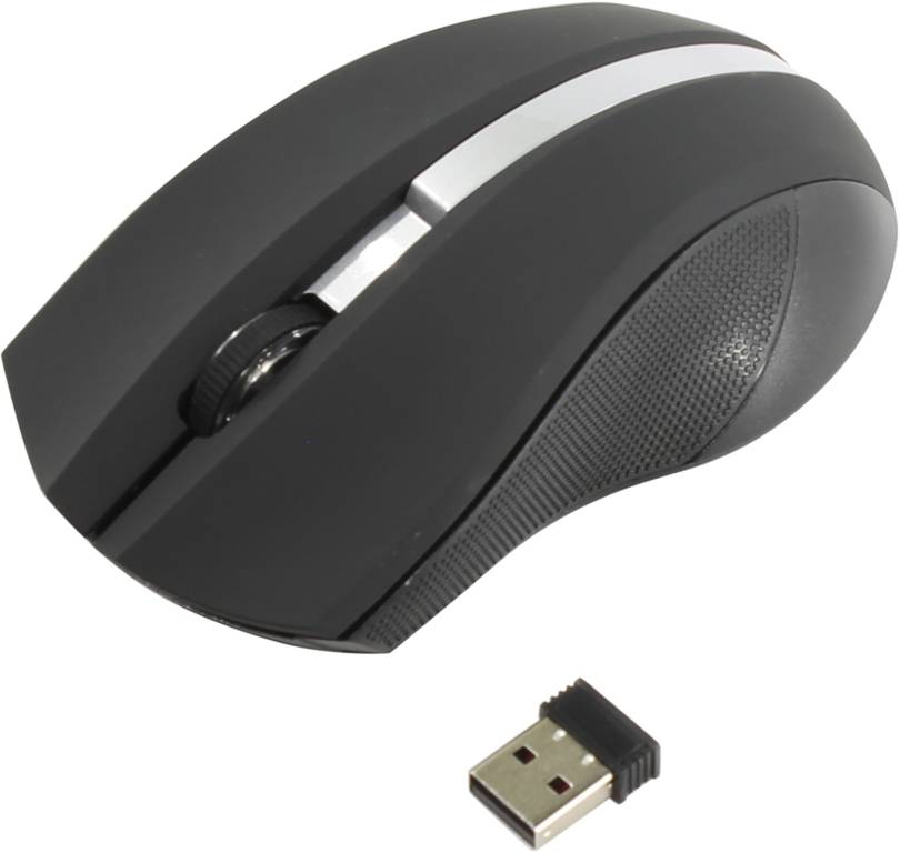   USB OKLICK Wireless Optical Mouse [615MW] [Black&Silver] 1000dpi (RTL) 3.( ) [412860]