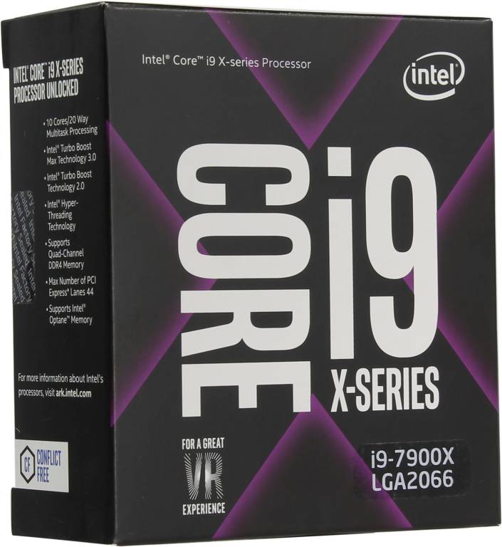   Intel Core i9-7900X BOX ( ) 3.3 GHz/10core/10+13.75Mb/140W/8 GT/s LGA2066
