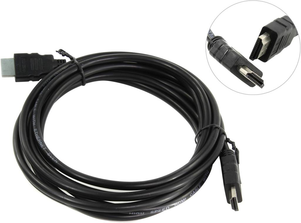   HDMI to HDMI (19M -19M)  3.0 High Speed with Ethernet SVEN