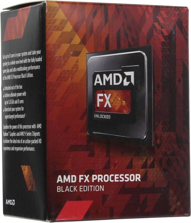   AMD FX-8320E BOX (FD832EW) 3.2 GHz/8core/ 8+8Mb/95W/5200 MHz Socket AM3+