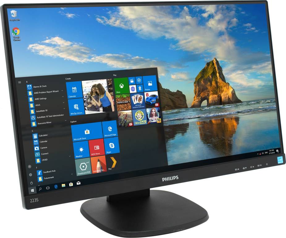   21.5 PHILIPS 223S7EHMB/00    (LCD, Wide, 1920x1080, D-Sub, HDMI)