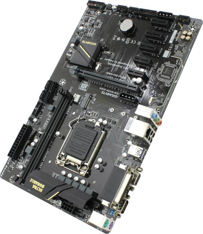    LGA1151 GIGABYTE GA-H110-D3A rev1.0 (RTL) [H110] PCI-E Dsub GbLAN SATA ATX 2DDR4