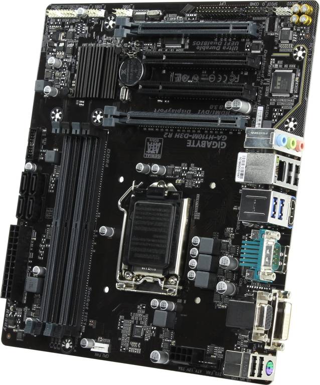    LGA1151 GIGABYTE GA-H110M-D3H R2 rev1.0(RTL)[H110]PCI-E Dsub+DVI+HDMI GbLAN SATA M