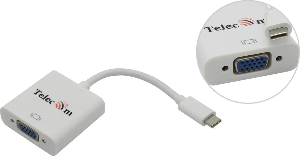   USB-CM to VGA(15F) Telecom [TCA421B]