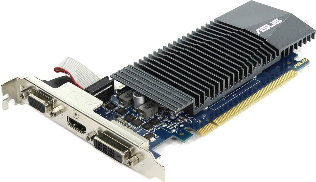   PCI-E 2Gb DDR5 ASUS GT710-SL-2GD5 (RTL) D-Sub+DVI+HDMI [GeForceGT710]