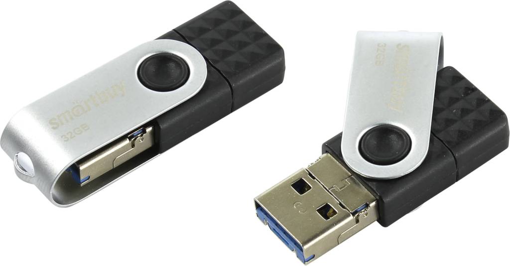   USB3.0/USB-C/USB micro-B OTG 32Gb SmartBuy Trio [SB32GBTRIO] (RTL)