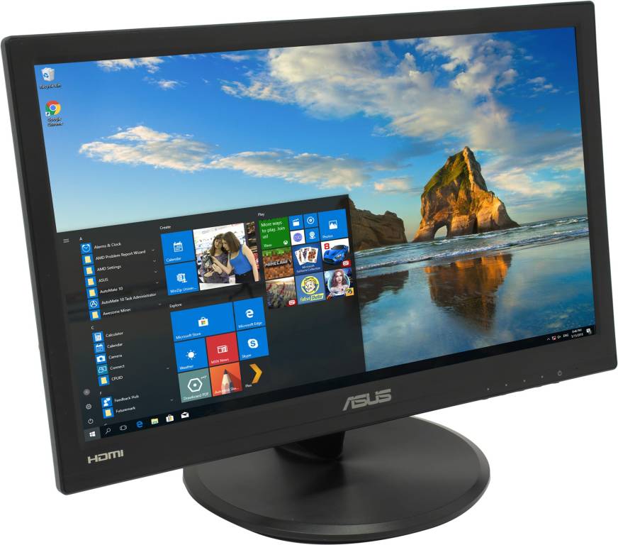   15.6 ASUS VT168H BK (Multi-Touch LCD, Wide, 1366x768, D-Sub, HDMI)