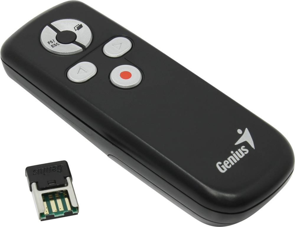 купить Genius Media Pointer 100(RTL)USB(беспроводной пульт для презентаций,лазерная указка)(31090015100)