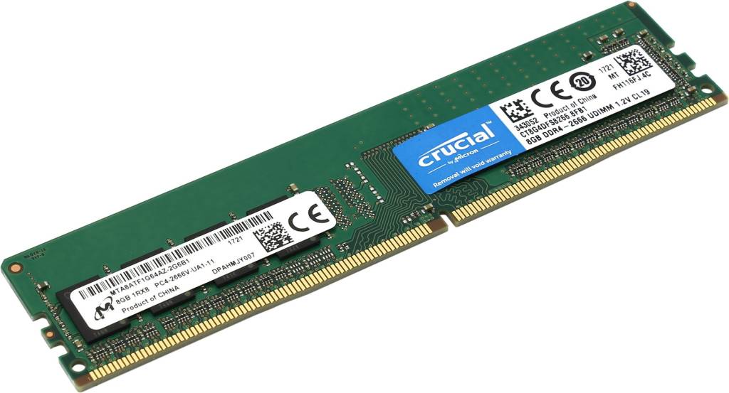    DDR4 DIMM  8Gb PC-21300 Crucial [CT8G4DFS8266] CL19