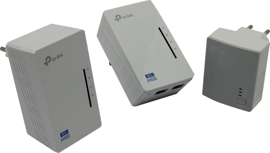  TP-LINK[TL-WPA4220T KIT]300Mbps AV500 WiFi Powerline Extender Kit(3 ,UTP,802.1