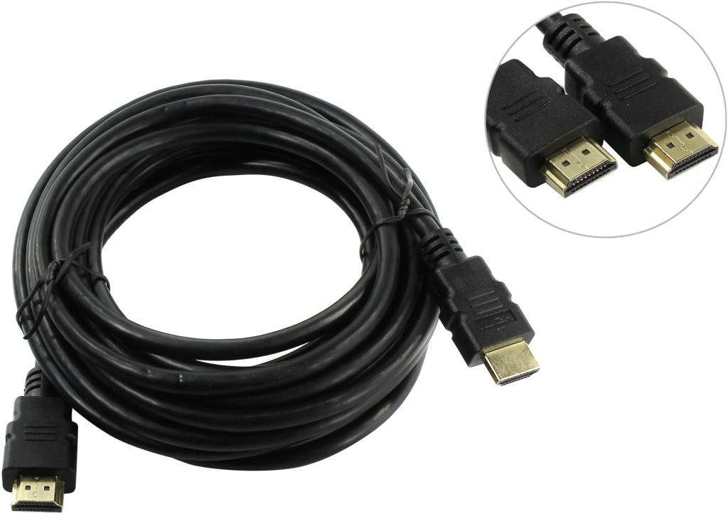 купить Кабель HDMI to HDMI (19M -19M)  5.0м v2.0 5bites [APC-200-050]