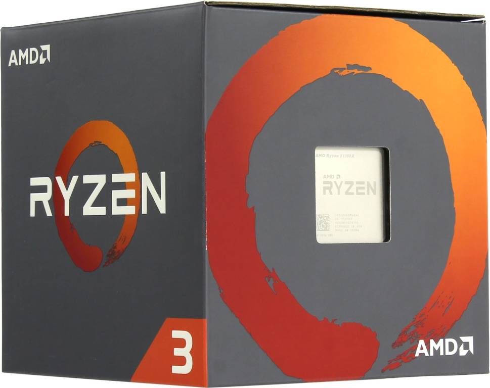   AMD Ryzen 3 1300X BOX (YD130XB) 3.5 GHz/4core/2+8Mb/65W Socket AM4