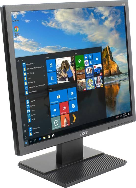   19 Acer V196LBbd [Black] [UM.CV6EE.B06] (LCD,1280x1024, D-Sub, DVI)