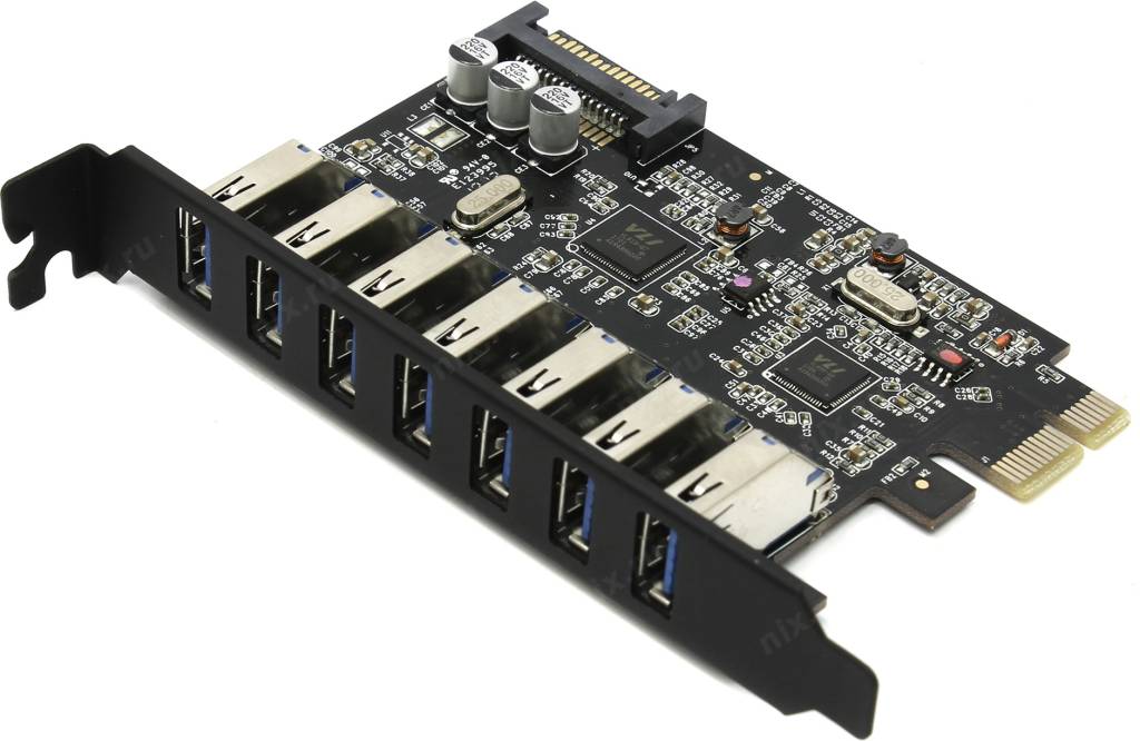  PCI-Ex1 USB3.0, 7 port-ext Orico [PVU3-7U] (RTL)