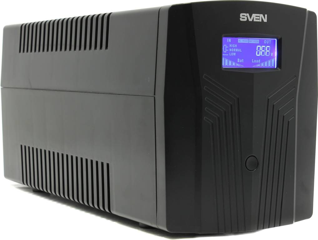  UPS  1500VA SVEN [Pro 1500 Black] LCD, USB,  RJ45 (  )