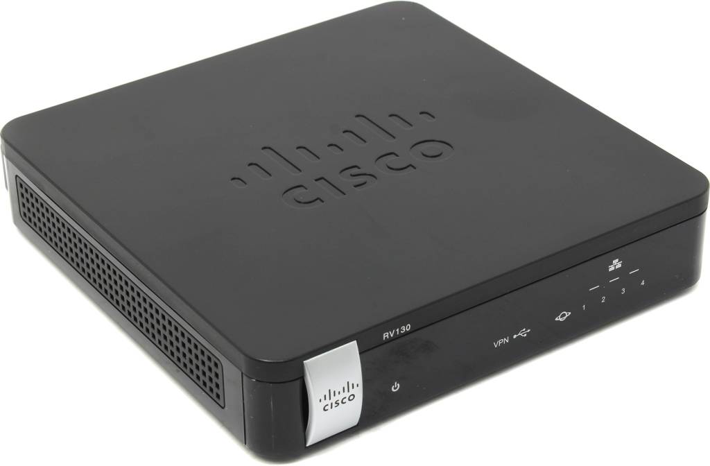   Cisco [RV130-K8-RU] VPN Router (4UTP 10/100/1000Mbps, 1WAN, 1xUSB)